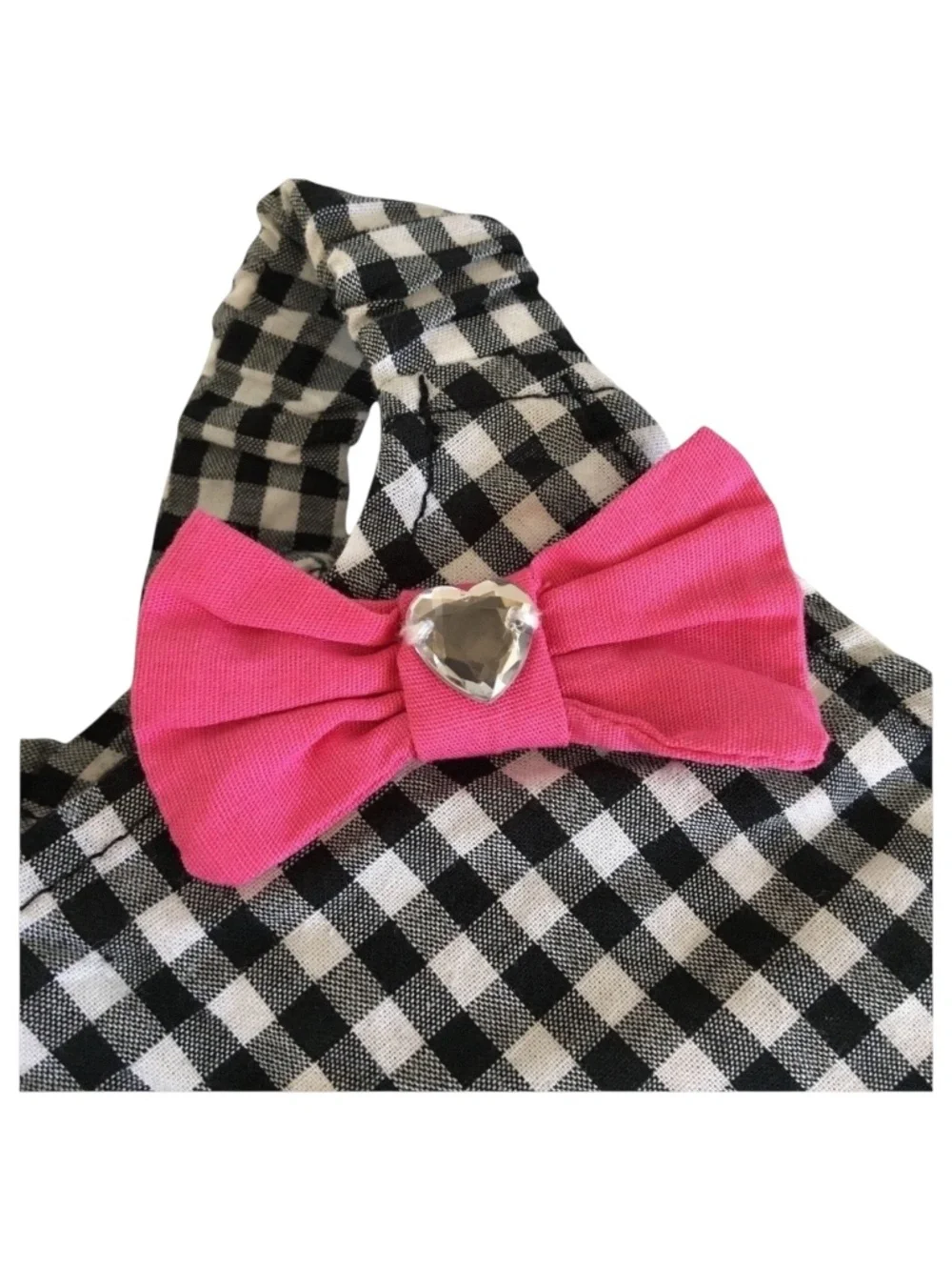 Wag-A-Tude Petco Black Plaid Dog Dress Size S